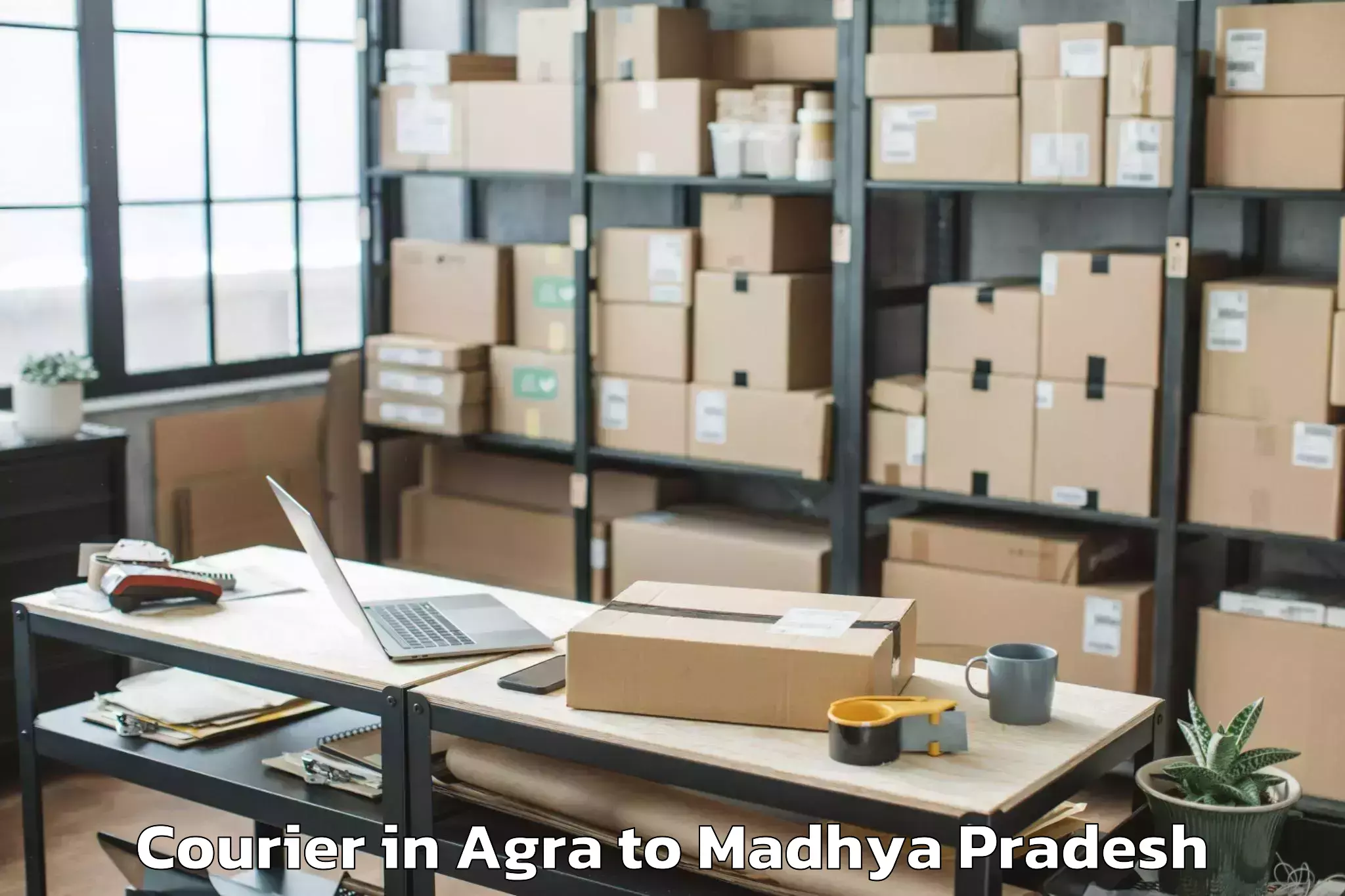 Agra to Khategaon Courier Booking